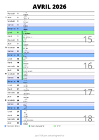 calendrier avril 2026 au format portrait pour prendre des notes