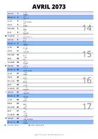 calendrier avril 2073 au format portrait pour prendre des notes
