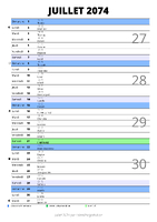 calendrier juillet 2074 au format portrait pour prendre des notes