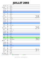 calendrier juillet 2093 au format portrait pour prendre des notes