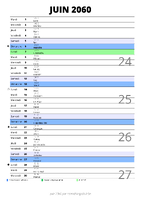 calendrier juin 2060 au format portrait pour prendre des notes
