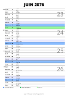 calendrier juin 2076 au format portrait pour prendre des notes