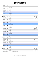 calendrier juin 2100 au format portrait pour prendre des notes