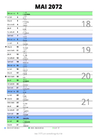 calendrier mai 2072 au format portrait pour prendre des notes
