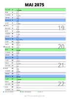 calendrier mai 2075 au format portrait pour prendre des notes