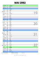 calendrier mai 2082 au format portrait pour prendre des notes