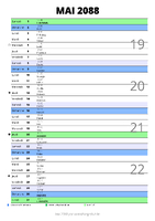 calendrier mai 2088 au format portrait pour prendre des notes