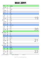 calendrier mai 2091 au format portrait pour prendre des notes