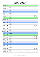 calendrier mai 2097 au format portrait pour prendre des notes