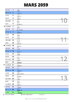 calendrier mars 2059 au format portrait pour prendre des notes