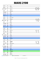 calendrier mars 2100 au format portrait pour prendre des notes