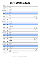 calendrier septembre 2026 au format portrait pour prendre des notes