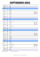 calendrier septembre 2062 au format portrait pour prendre des notes