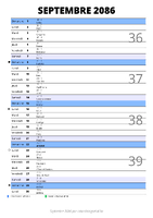 calendrier septembre 2086 au format portrait pour prendre des notes