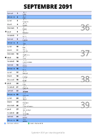 calendrier septembre 2091 au format portrait pour prendre des notes