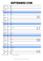calendrier septembre 2100 au format portrait pour prendre des notes