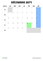 calendrier décembre 2071 calendrier décembre 2071 format portrait