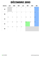 calendrier décembre 2093 calendrier décembre 2093 format portrait
