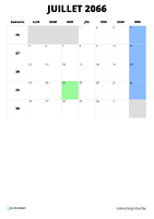 calendrier juillet 2066 calendrier juillet 2066 format portrait