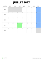calendrier juillet 2077 calendrier juillet 2077 format portrait