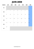 calendrier juin 2059 calendrier juin 2059 format portrait