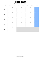 calendrier juin 2065 calendrier juin 2065 format portrait