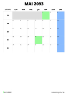 calendrier mai 2093 format portrait