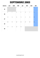 calendrier septembre 2083 calendrier septembre 2083 format portrait